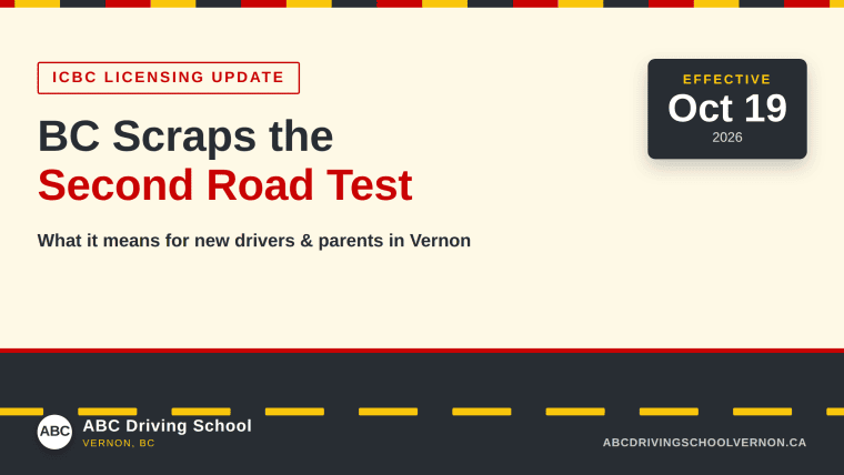 BC Scraps the Second Road Test in 2026